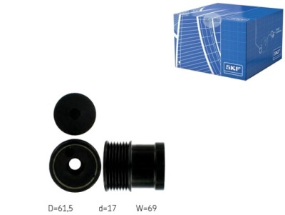 Skf шків генератора ford transit 2,4tdci фото №1