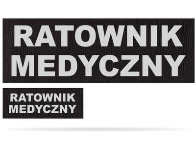 RATOWNIK MEDYCZNY - NA RZEPIE ODBLASKOWY KOMPLET