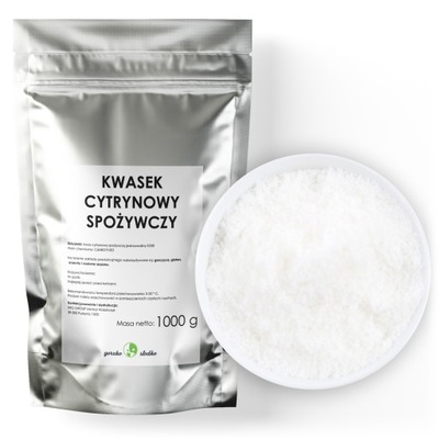 KWASEK CYTRYNOWY kwas spożywczy czysty 1kg