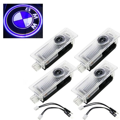 SPOT LIGHT LOGO NA DOOR CAR LED LOGO SPOT LIGHT BMW 4 PIECES  