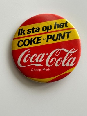 Odznaka Coca Cola Vintage przypinka lata 80/90 Pewex