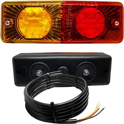 Лампа задня діодна led причепа напівпричепа tir waś фото №1