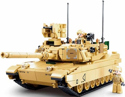 KLOCKI - CZOŁG ABRAMS M1A2 - 781 EL - 29 CM - SLUBAN ARMIA WOJSKO