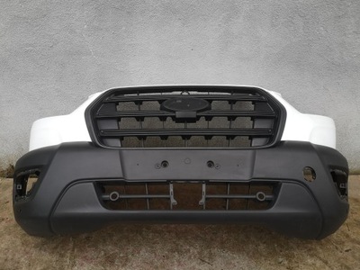 Ford transit mk8 lift 19- 2019- бампер передний решётка радиатора pdc pod радар белый фото №1