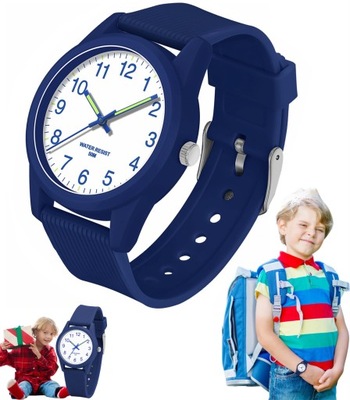 Analógové hodinky pre deti od 4 rokov, vodotesné