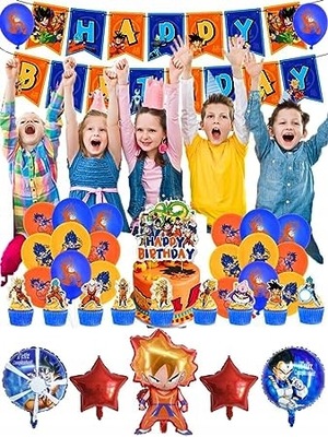 ZESTAW URODZINOWY DRAGON BALL BALONY DEKORACJE