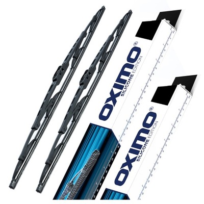 WIPER BLADES ON GLASS SET WIPER BLADES ON FRONT OXIMO 450 MM + 450 MM  