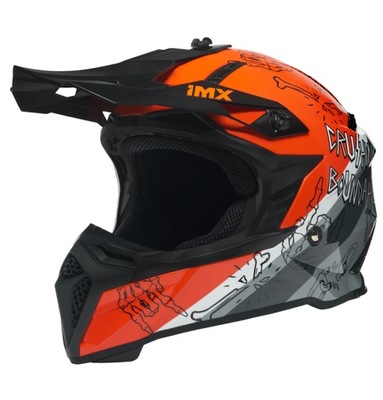 Kask na crossa,quad,ENDURO IMX FMX-02 ORANGE XXL