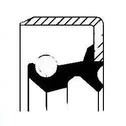 Кільце ущільнювальний ступиця задній 19019057b фото №1