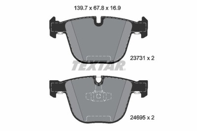 КОЛОДКИ ТОРМОЗНЫЕ BMW ЗАД F01/F02 730-730 08- 2373101