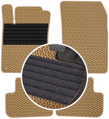 MERCEDES GLA X156 2013-2019 ALFOMBRILLAS GOMA PARA COCHE EVA COLOR BEIGE  