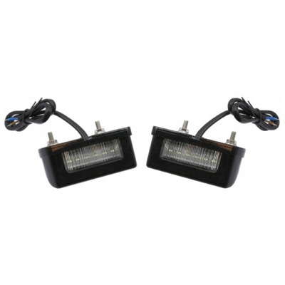 2 PIEZAS DIODO LUMINOSO LED RETROILUMINACIÓN TABLAS REJESTRACYJNEJ 12/24V  