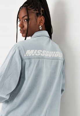 MISSGUIDED KOSZULA JEANSOWA OVERSIZE G1808 R40