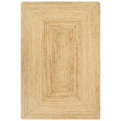 Ręcznie wykonany dywan, juta, naturalny, 160x230 cm