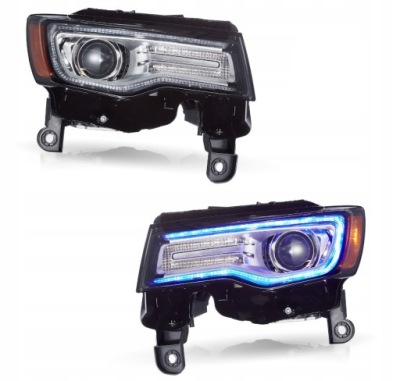 Jeep grand cherokee wk2 14-21 фара ліхтарі  full led drl vland комплект світлий фото №1