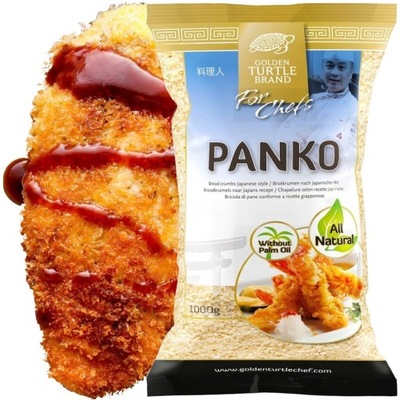 Chrupiąca Panierka Panko Gruba Japońska Bułka Tarta 1Kg GOLDEN TURTLE BRAND