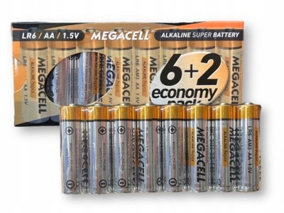 Megacell AAA LR3 Alkaline 8szt