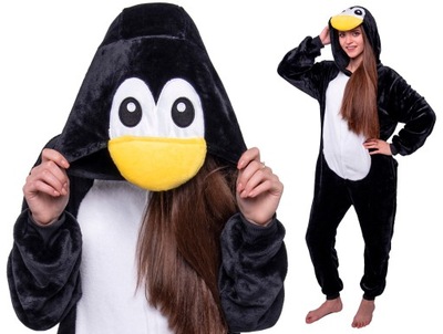 PINGWIN PIŻAMA Kigurumi Onesie Kostium 170