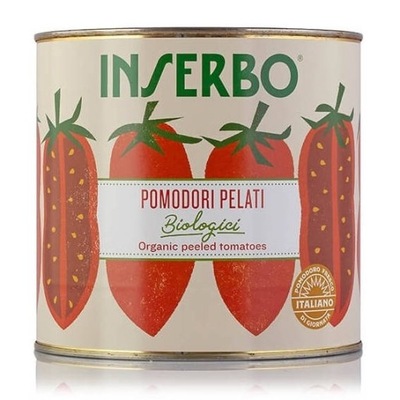 POMIDORY BEZ SKÓRKI pelati BIO 2.5KG Inserbo