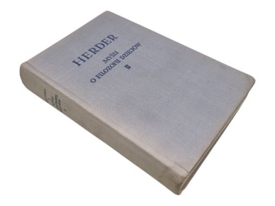 HERDER MYŚLI O FILOZOFII DZIEJÓW II