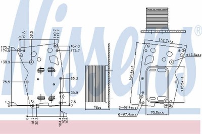 РАДИАТОР МАСЛА NISSENS 90907