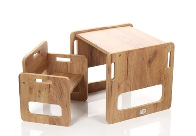 Stolik z krzesełkiem dla dziecka 1-3 lat dębowy TB-330
