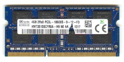 OKAZJA DDR3 HYNIX 4GB 2Rx8 PC3L-10600S-9-12-F3