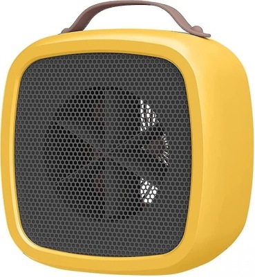Przenośny Mini Grzejnik na Termostatem - Żółty