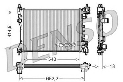 РАДІАТОР ДВИГУНА DENSO 50512102 RA0000100