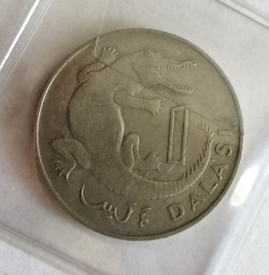 moneta Gambia 1 dalasi 1971