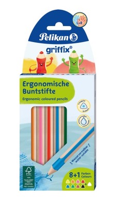 Pelikan Griffix kredki drewniane 9 kolorów