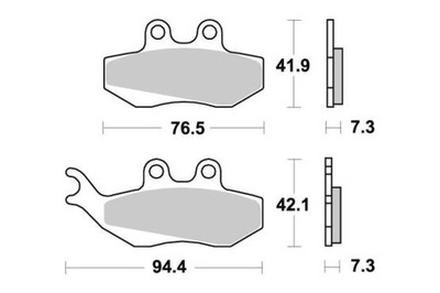 ZAPATAS DE FRENADO RMS 225100360 0001 ( KH194 )  