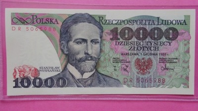 10000 zł 1988 DR nr 5065988,stan UNC