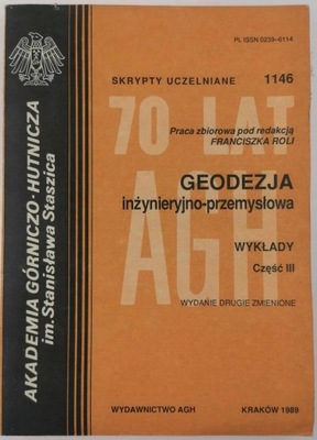 Geodezja inżynieryjno-przemysłowa - F. Rola