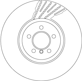 2X DISCO DE FRENADO BMW PARTE DELANTERA 5 09-/6 10-/7 08-15 LE DF6613S  