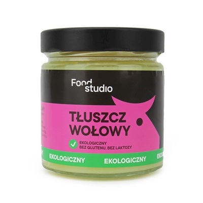 TŁUSZCZ WOŁOWY BEZGLUTENOWY BIO 330 g - FOOD STUDIO FOOD STUDIO