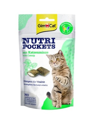 GIMCAT przysmak dla kota NUTRI POCKETS z kocimiętką 60g