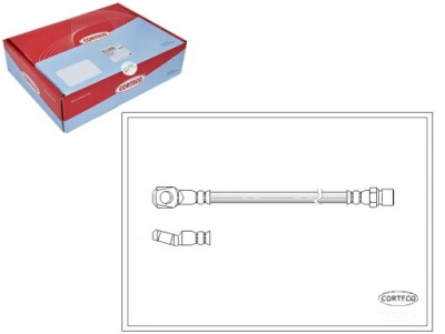 Corteco шланг гальмівний гнучкий mercedes mb100d p фото №1