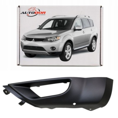 Mitsubishi outlander решётка радиатора уголок бампера левый фото №1