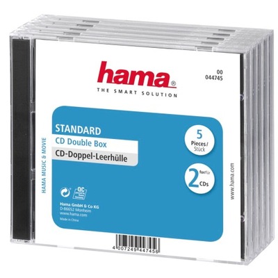 Opakowanie CD-BOX 5 szt. podwójne /Hama