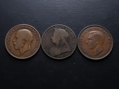 ANK ANGLIA WIKTORIA JERZY V JERZY VI PENNY 1896 1919 1945