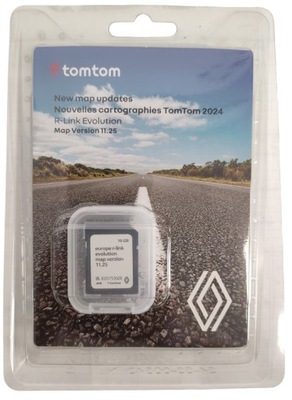 Karta SD aktualizacja map Europy 11.25 R-LINK TomTom 2024 RENAULT OE ASO