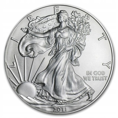 Moneta 1 Dolar Amerykański Orzeł Eagle 1 uncja srebra 2011 rok 1 oz Ag 999