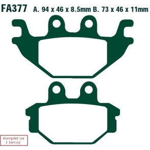 EBC ZAPATAS DE FRENADO MOTO. YAMAHA YZF-R 125 (08-13)  