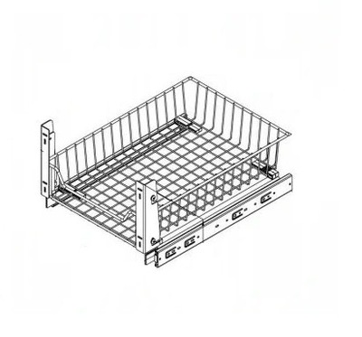 Szuflada wewnętrzna koszykowa dolna 40 chrom W2201