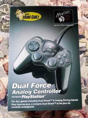 Mad Catz Dual Force Analog Controller PSX PS2 NOWY