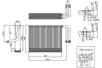 NISSENS GARINTUVO KLIM NISSENS 92327 BMW 5 7 F10-F11-F18-F01 10- 