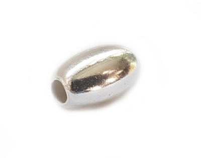 Owal oliwka gładka srebrna 4,8 mm pr. 0,925