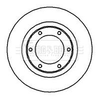 BORG & BECK BBD5116 ДИСК ГАЛЬМІВНИЙ ПЕРЕД