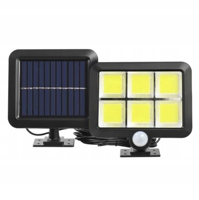 Lampa solarna 120 LED COB z panelem słonecznym